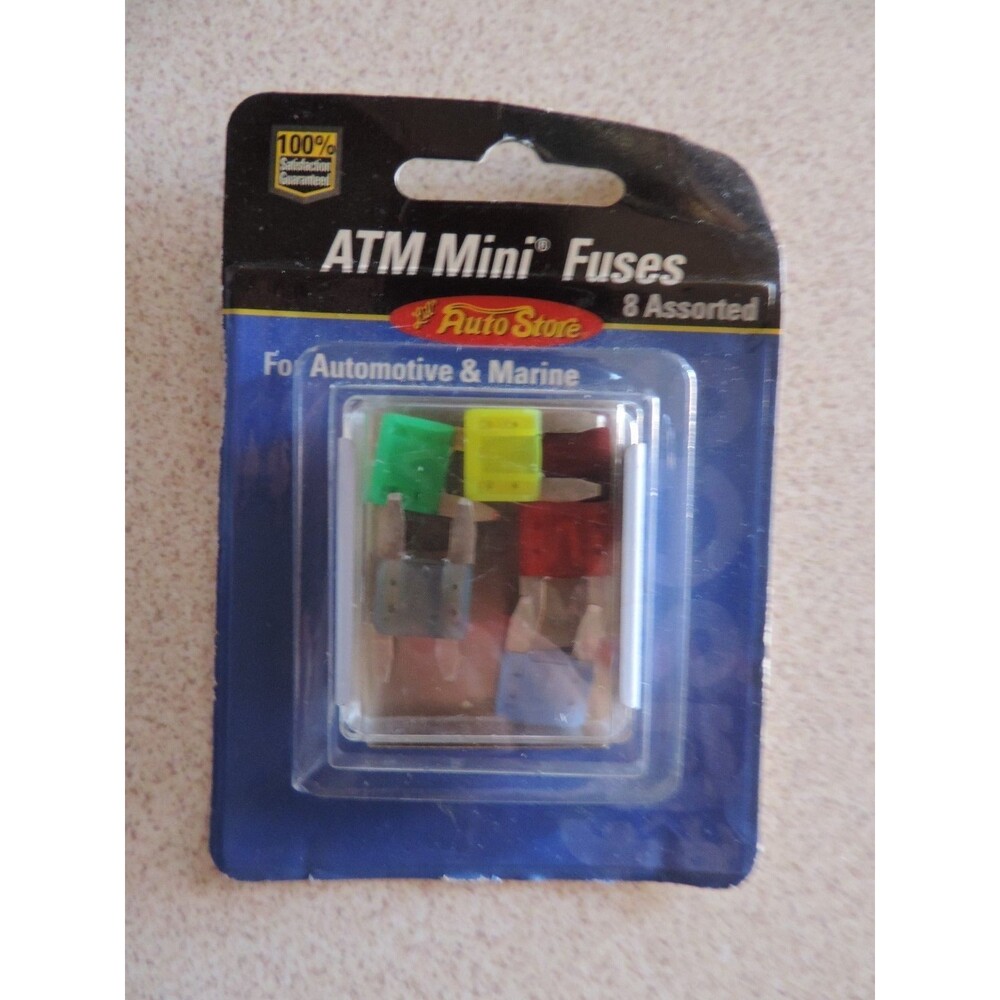 8 Pack ATM Mini Fuses Automotive & Marine 2, 5, 7.5, 10,15, 20, 25, 30